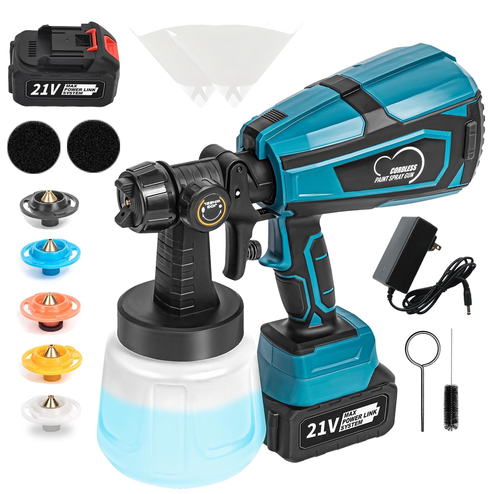 Amazon | 電動 コードレススプレーガン 電動式スプレーガン マキタ 18V