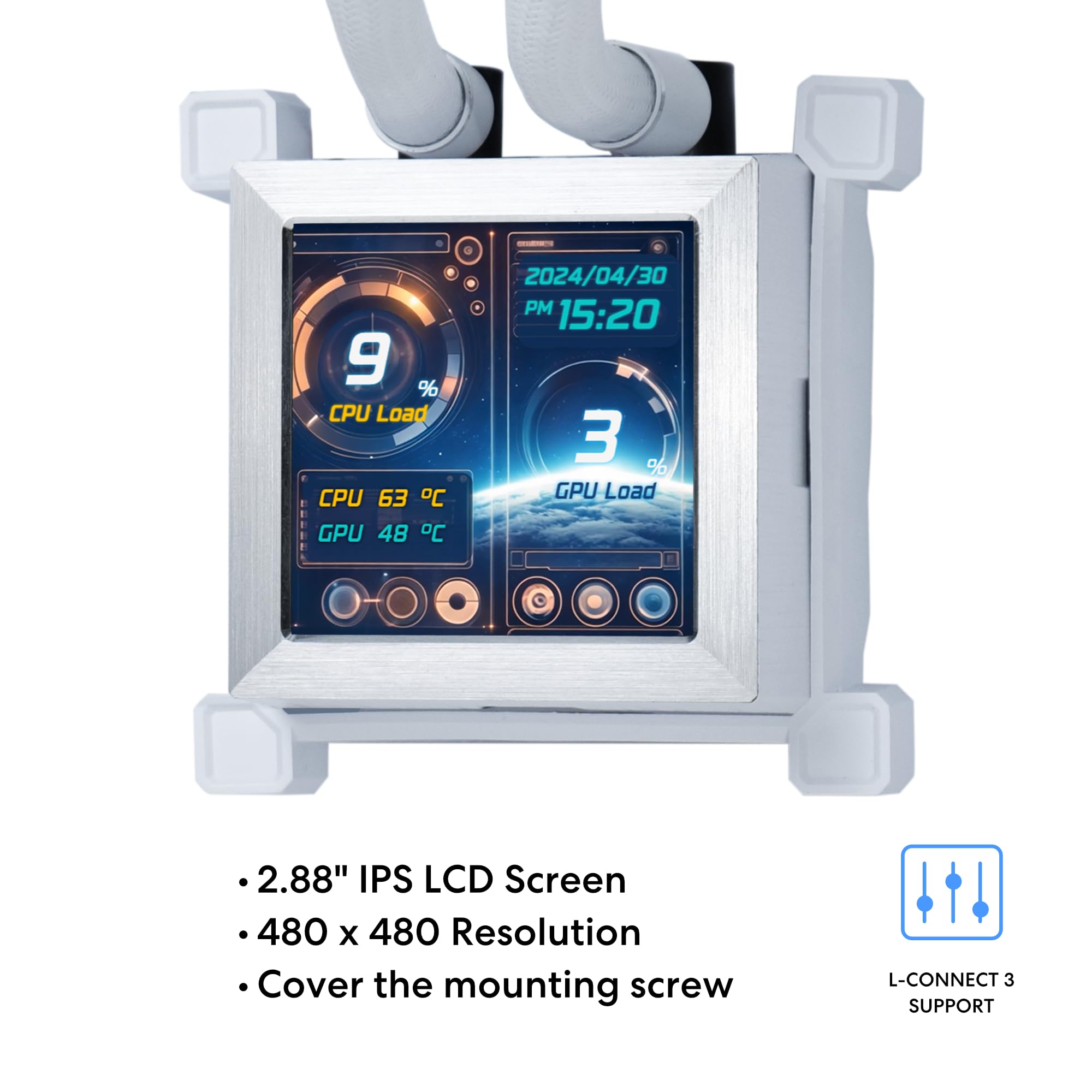 Amazon | LIANLI 簡易水冷キット HydroShift LCD 360S White 120mm