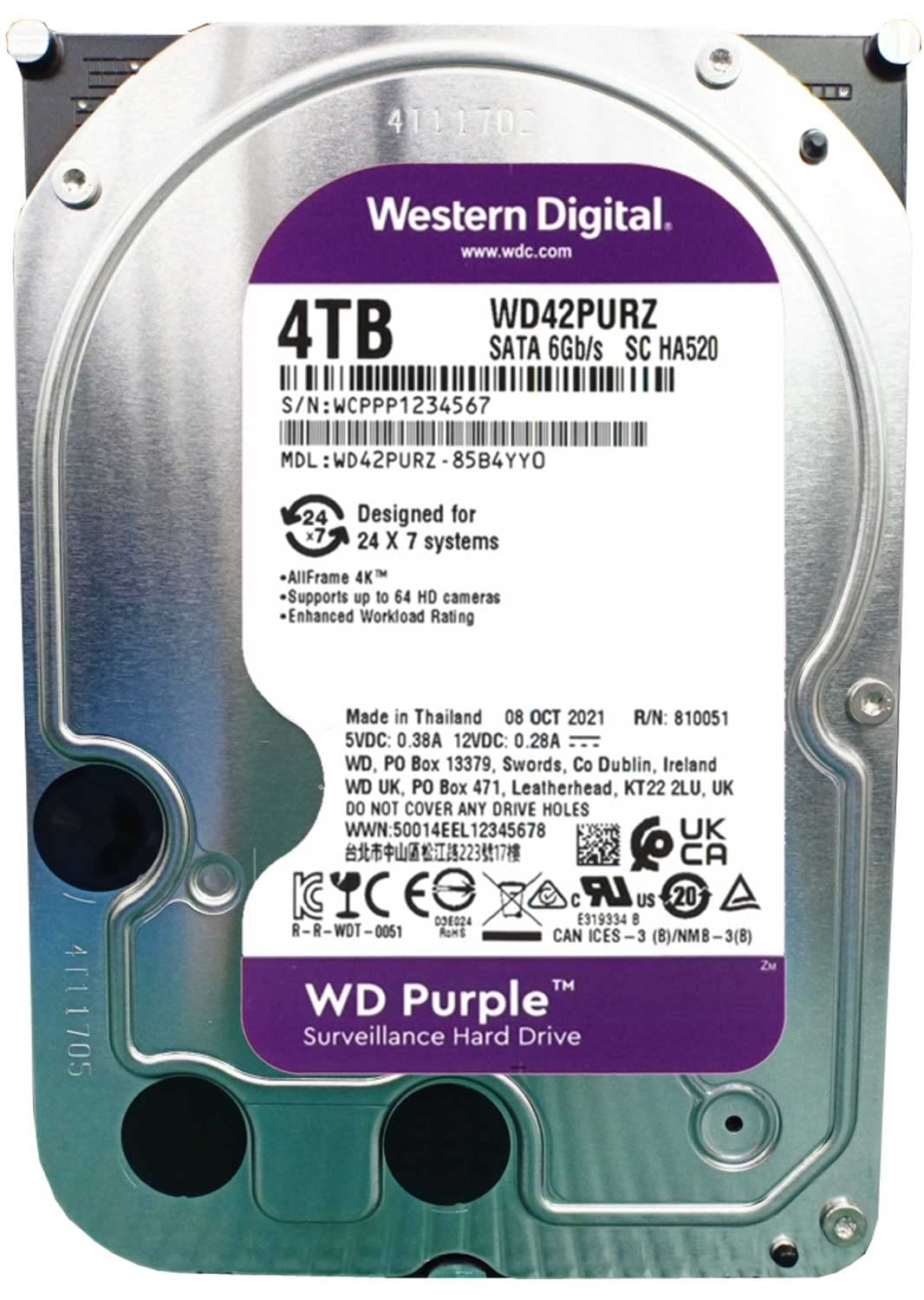 Amazon | Western Digital ウエスタンデジタル WD Purple 内蔵 HDD