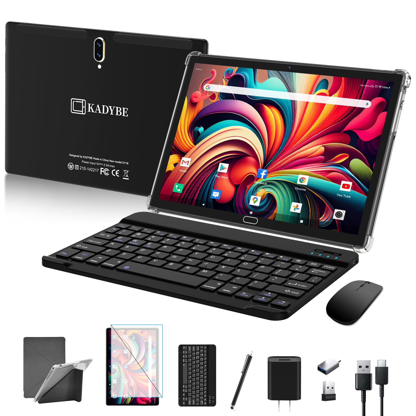 Amazon.co.jp: Androidタブレット2024新登場タブレット10インチ wi-fi