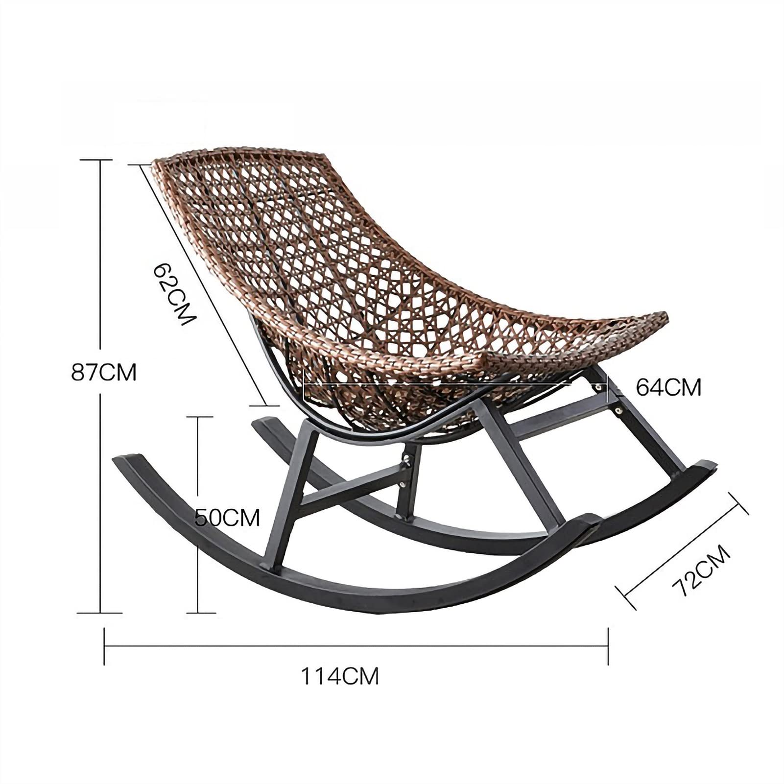 Amazon｜ロッキングチェア ラタン調 籐ロッキングチェア 戸外籐