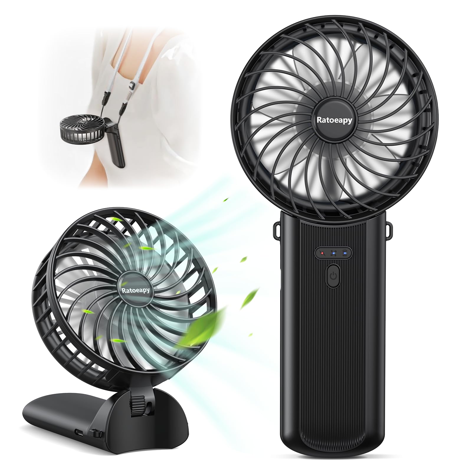 Amazon | ハンディファン【3WAY変身 2025新登場】携帯扇風機 小型 静音