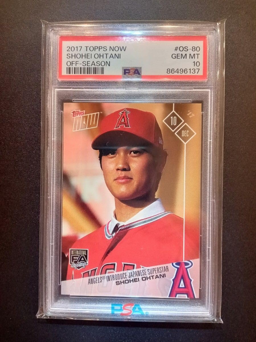 大谷翔平 PSA10】鑑定済 満点 入団会見 ルーキー カード topps