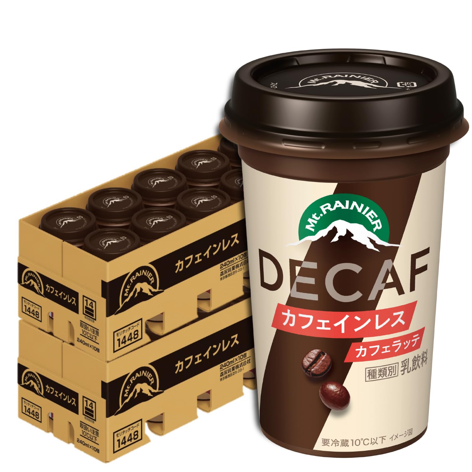 Amazon.co.jp: マウントレーニア カフェラテ カフェインレス 240ml 20