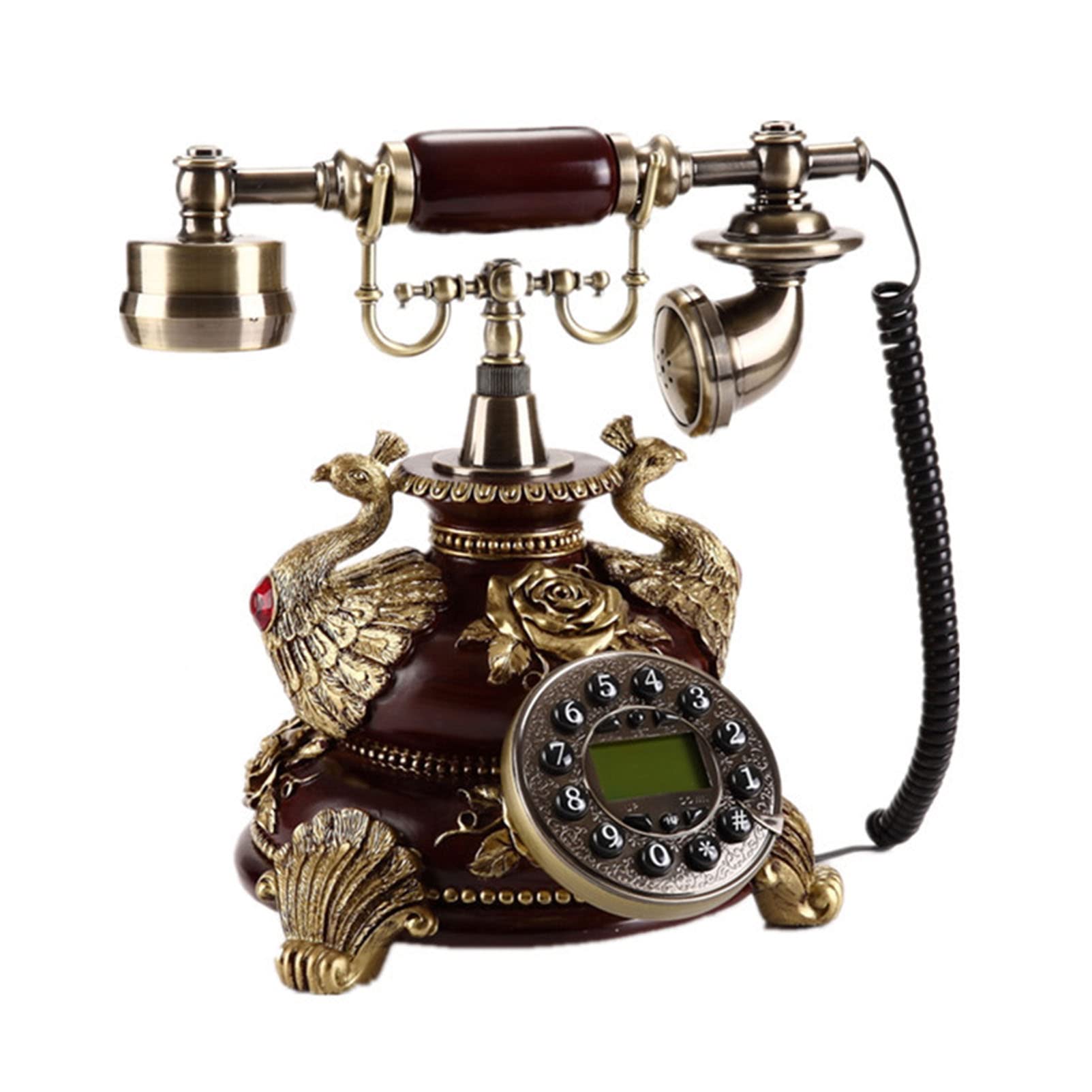 Amazon | アンティーク電話 ヴィンテージ レトロ 固定電話 受話器