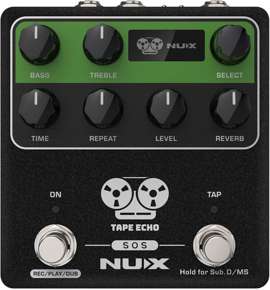 Amazon | NUX テープエコーペダル NDD-7 | ディレイ・リバーブ | 楽器