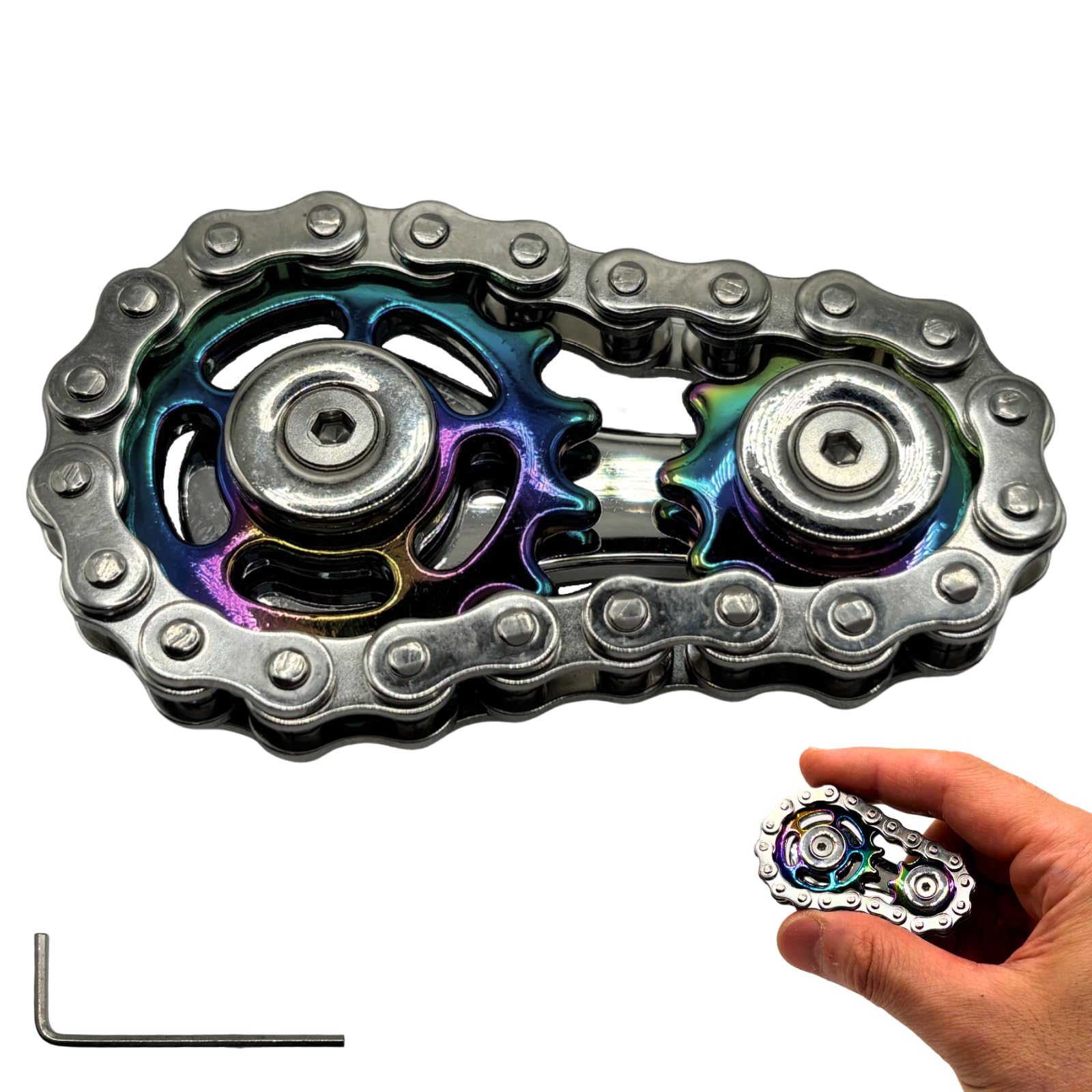 Amazon.co.jp: Kitekorosso フィジェットトイ チェーン ギア EDC玩具