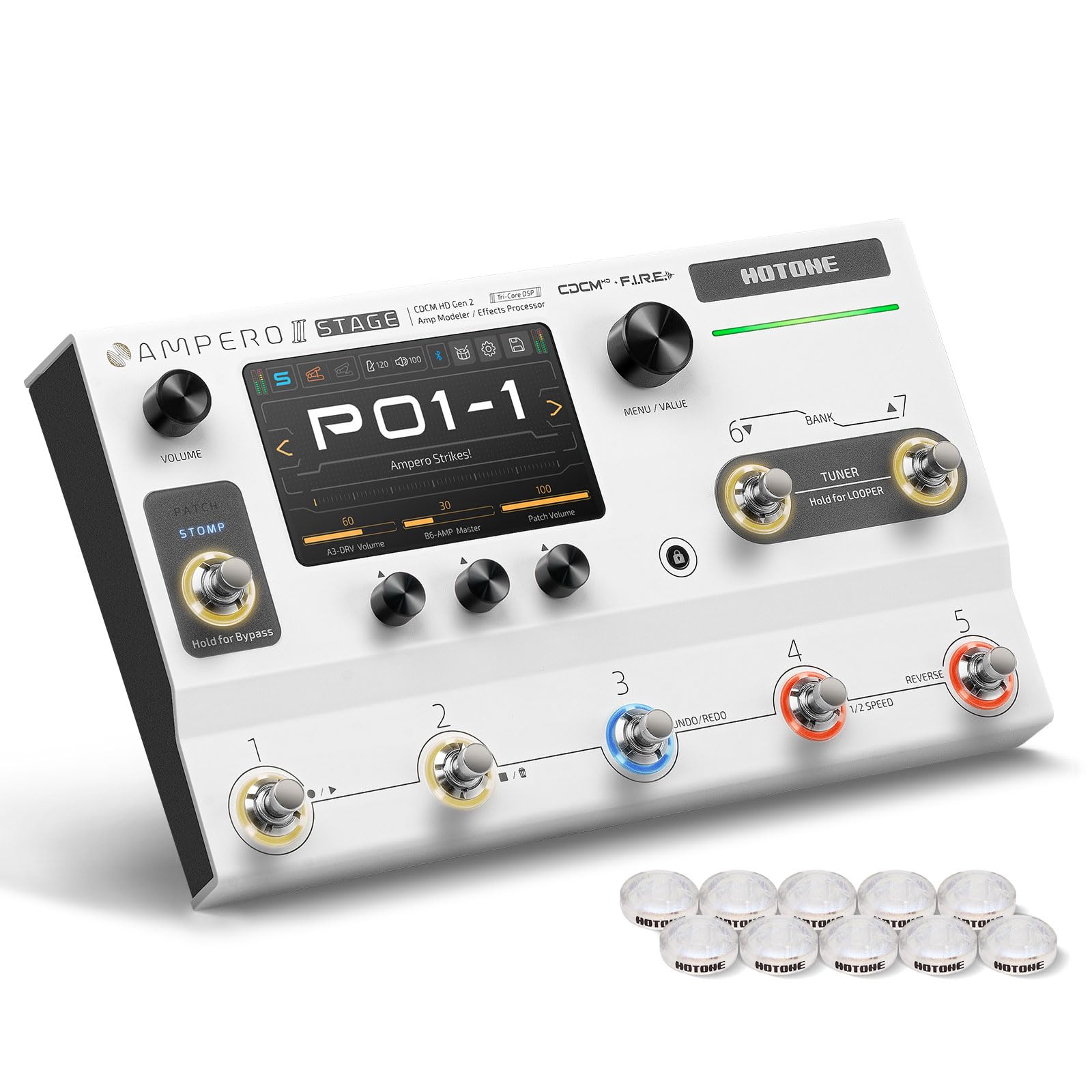 Amazon.com: HOTONE Multi-Effects Pedal Dual Effect Chains with FX