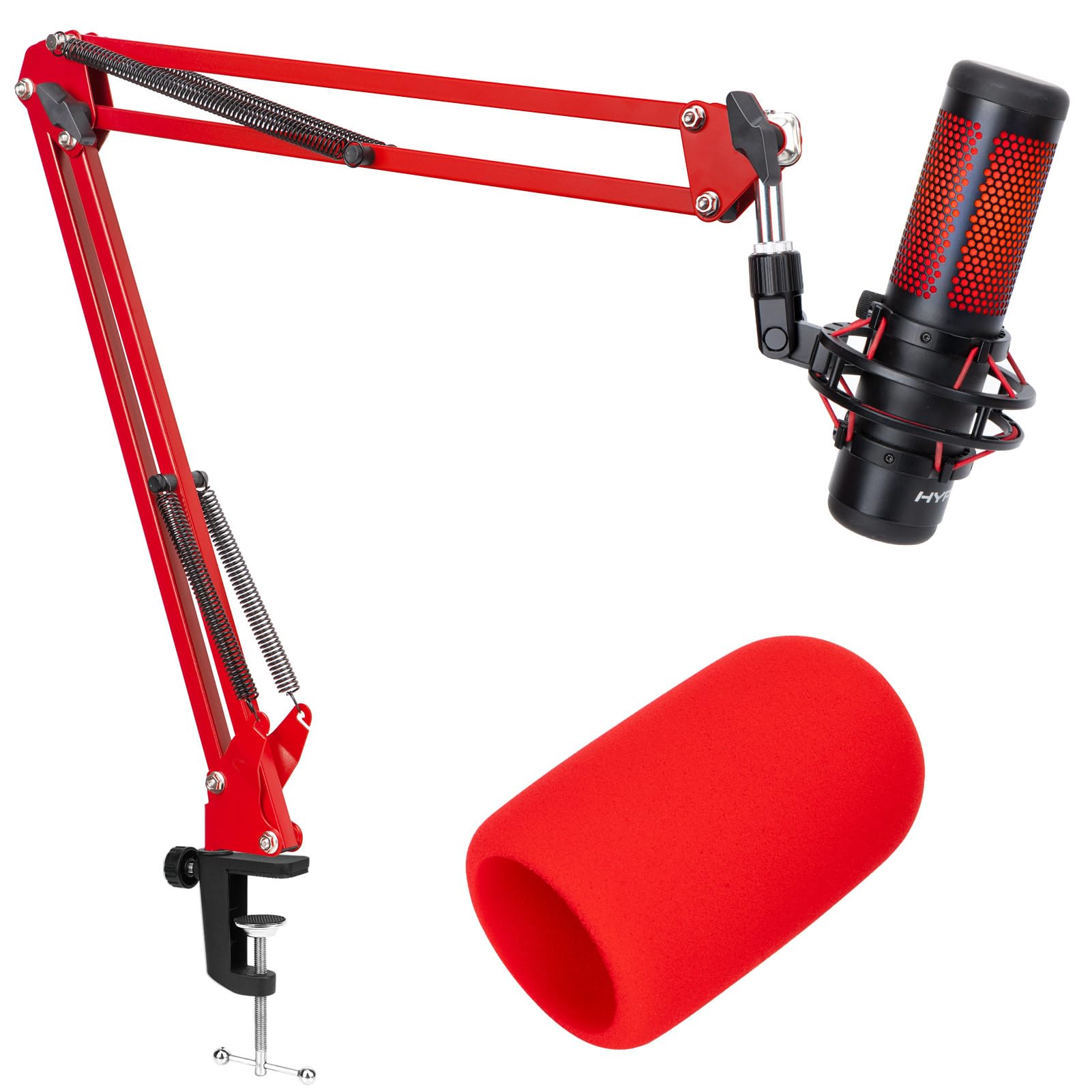 Amazon.com: SUNMON HyperX QuadCast Boom Arm - Red Boom Arm for