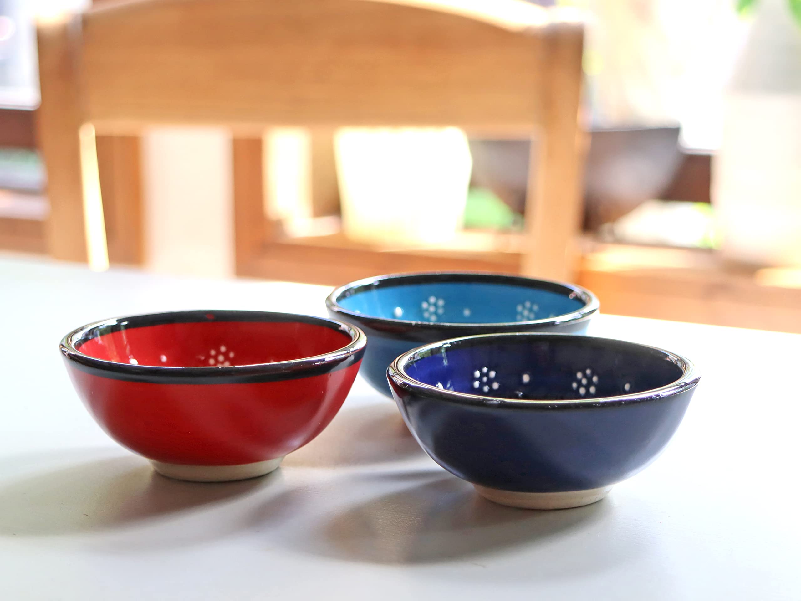 Amazon.co.jp: 【トルコ お土産】キュタフヤ陶器手描き小物入れ3個