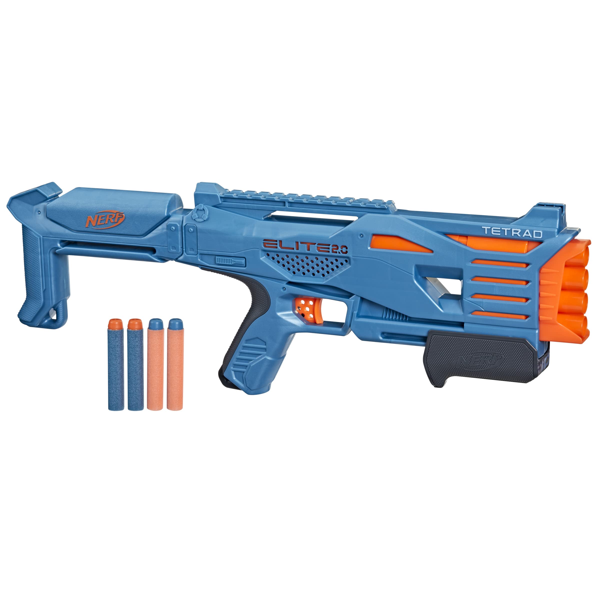 Amazon.co.jp: Nerf Elite 2.0 Tetrad QS-4ブラスター、ナーフエリート