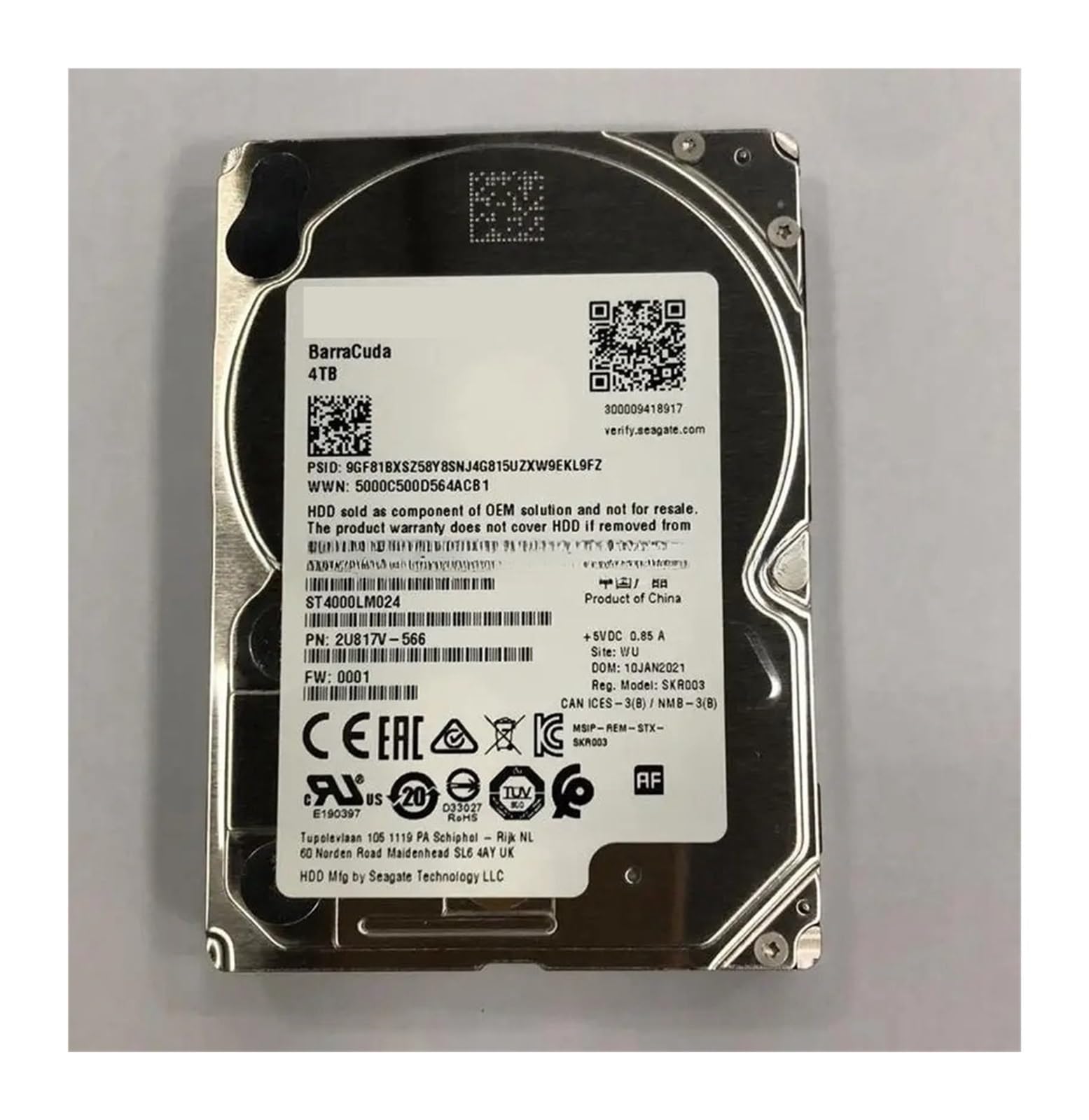 Amazon | ST4000LM024 4TB 2.5インチ SATA 内蔵ハードドライブ 15mm