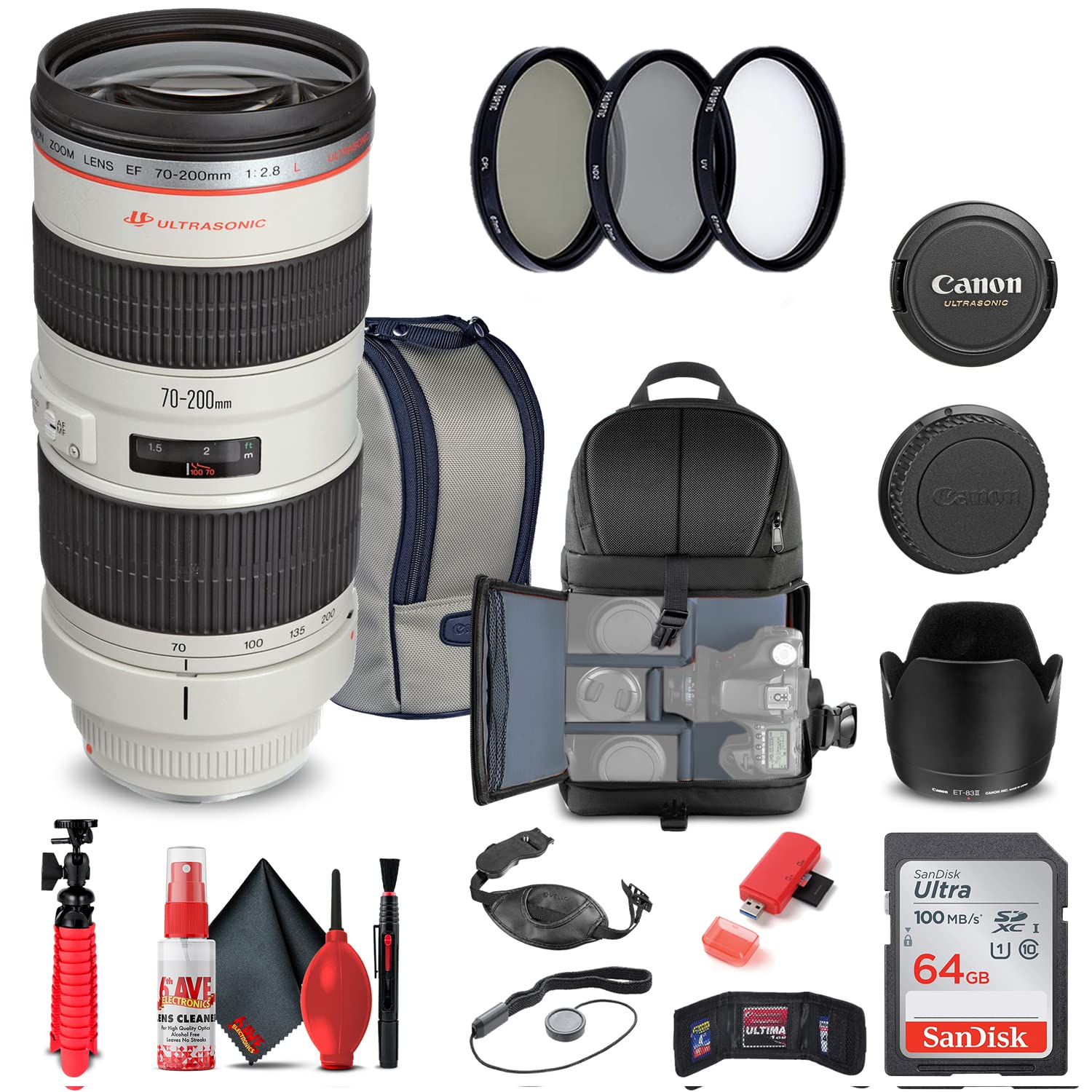 Amazon.com : Canon EF 70-200mm f/2.8L USM Lens (2569A004) + Filter