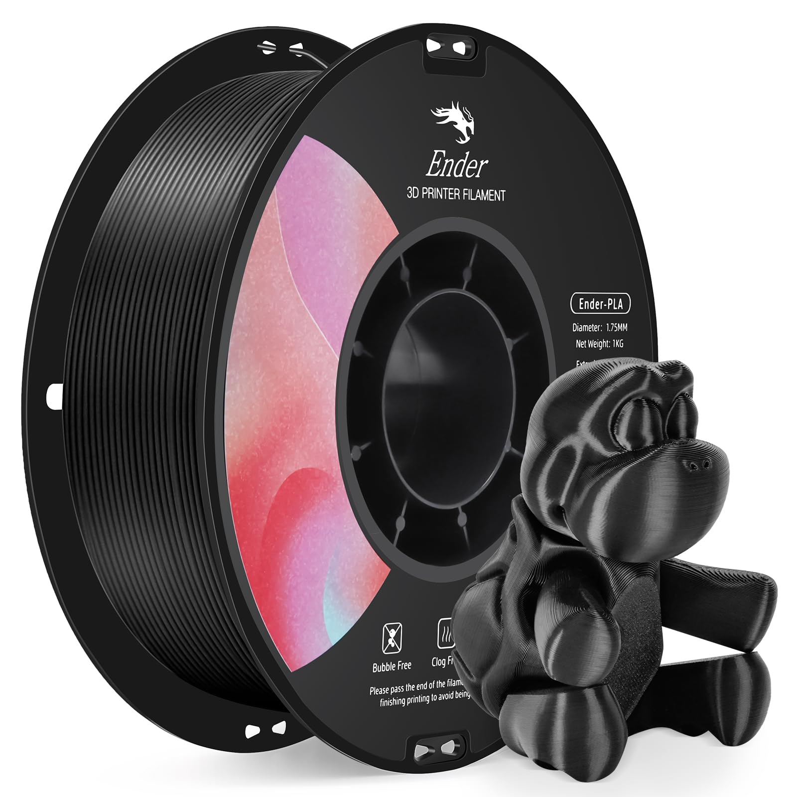 Amazon.co.jp: Creality PLAフィラメント 黒 1.75mm ±0.02mm 1KG 3D