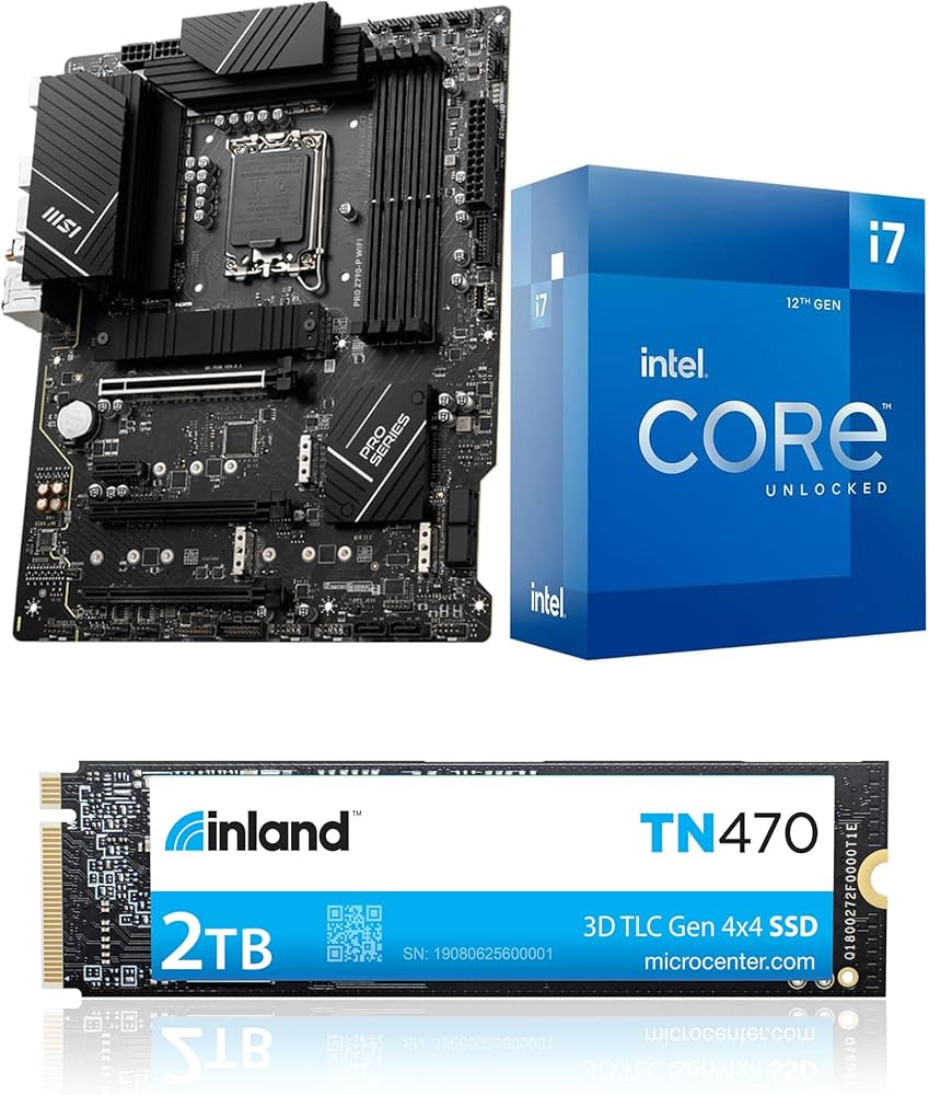 Amazon.com: INLAND 3 in 1 Bundle: Intel core i7-12700K Desktop CPU