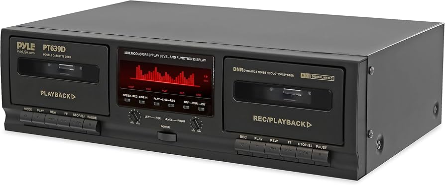 Amazon.co.jp: Pyle デュアルカセットデッキステレオ Hi-Fiサウンド