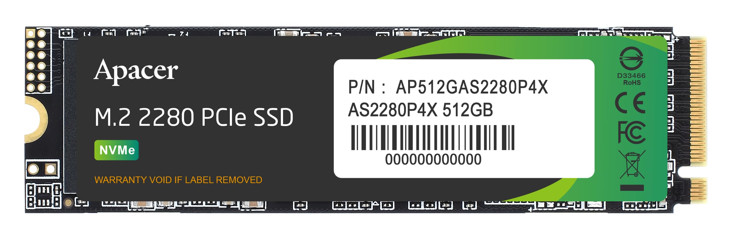 Amazon | Apacer アペイサー SSD 512GB M.2 PCIe Gen3 x 4 NVMe 最大