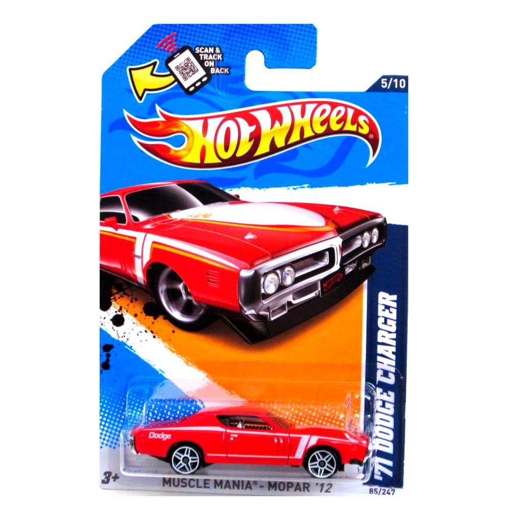 Amazon.com: Hot Wheels - '71 Dodge Charger (Red) - Muscle Mania