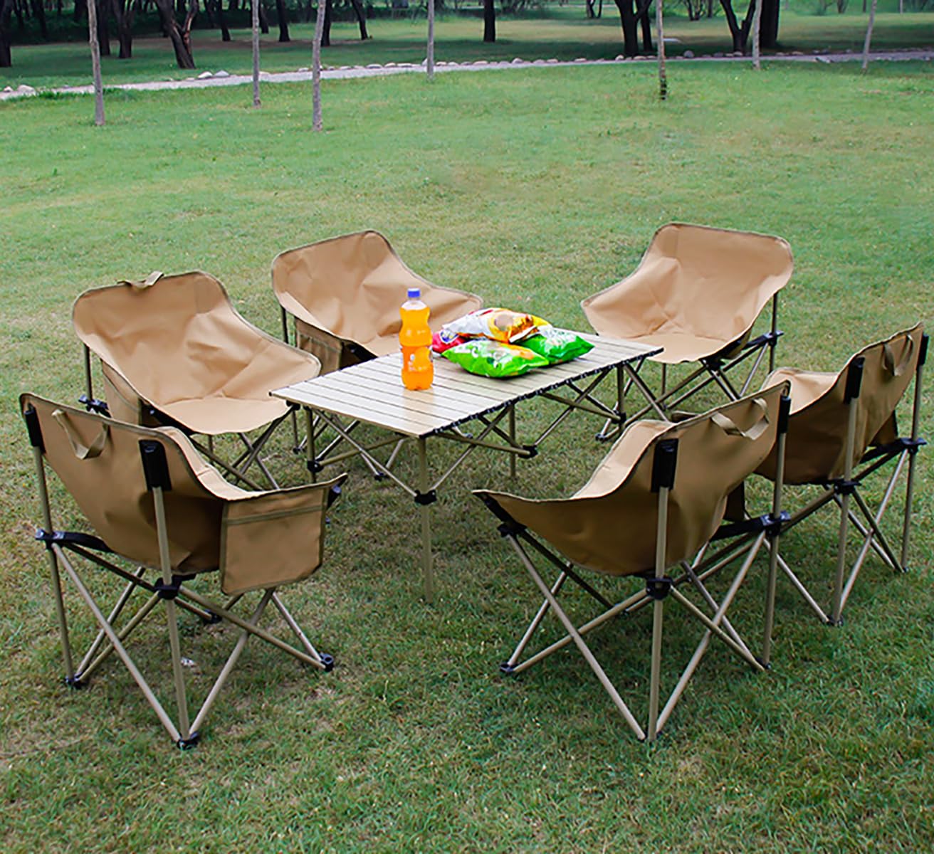 Amazon.co.jp: CenxnuHa アウトドア テーブル チェアセット キャンプ