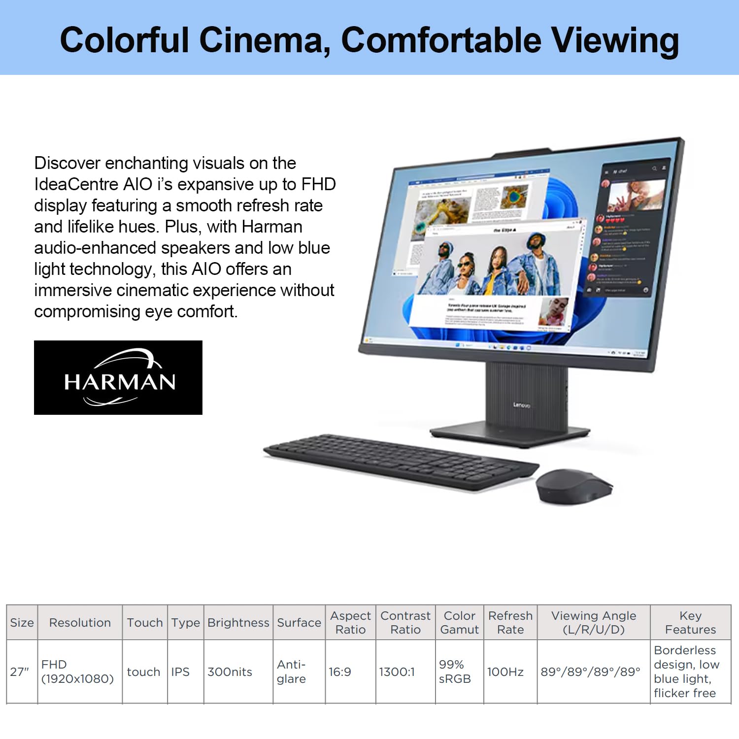 Amazon.com: Lenovo 2024 IdeaCentre I Business All-in-One, 27