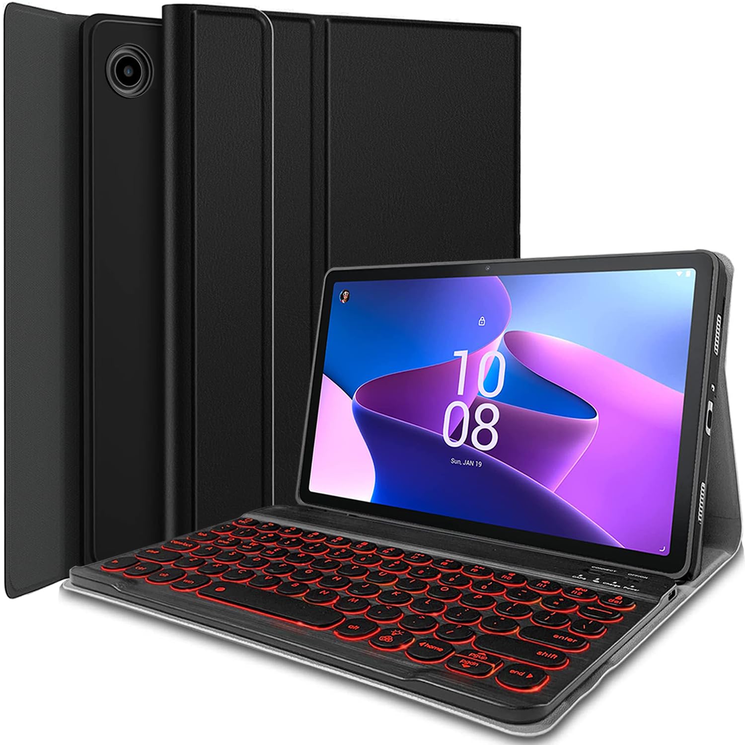 Amazon.com: Backlit Keyboard Case for Lenovo Tab M10 Plus 3rd Gen