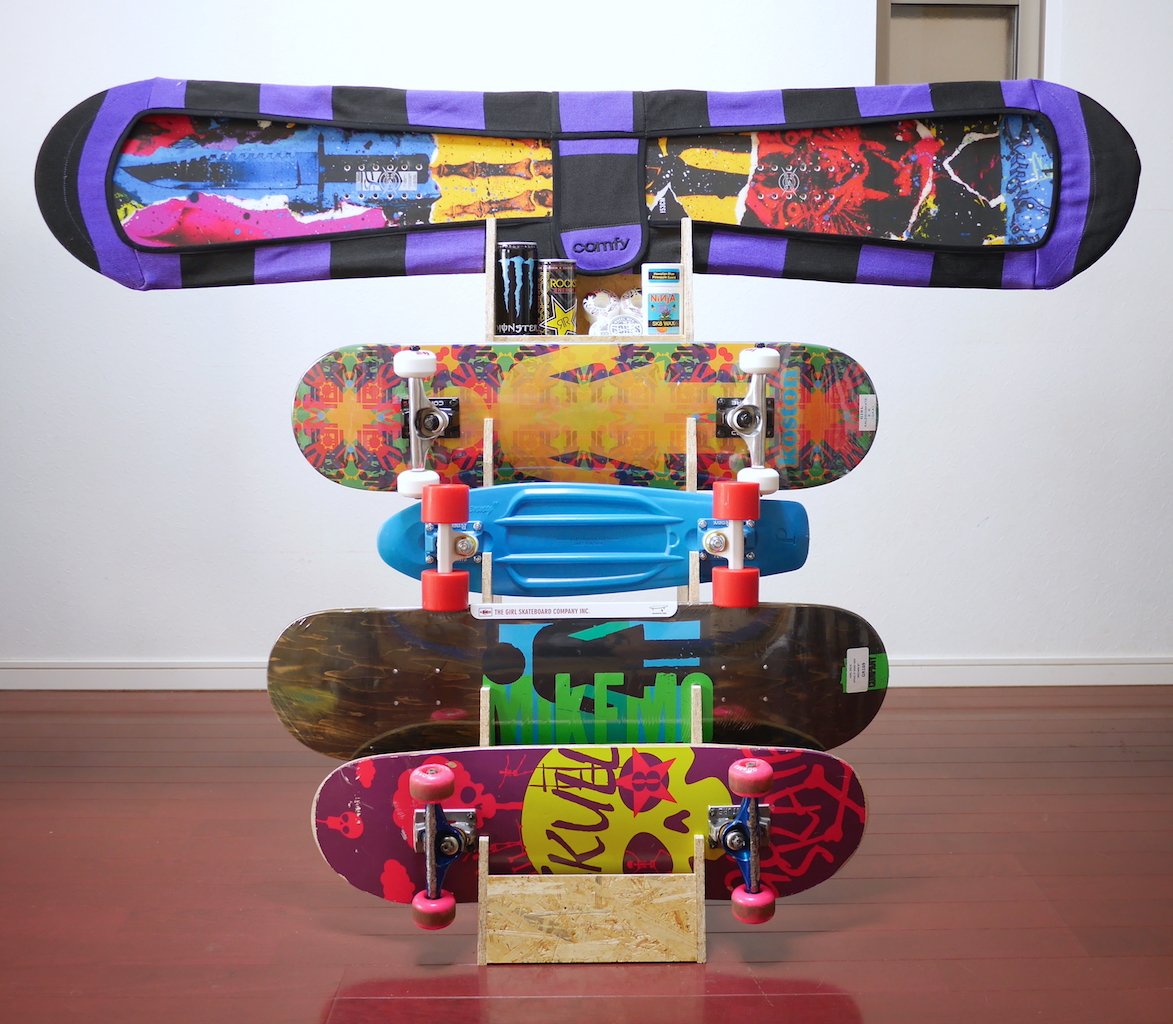 Amazon | スノーボード&スケートボード ディスプレイラック V3/sta