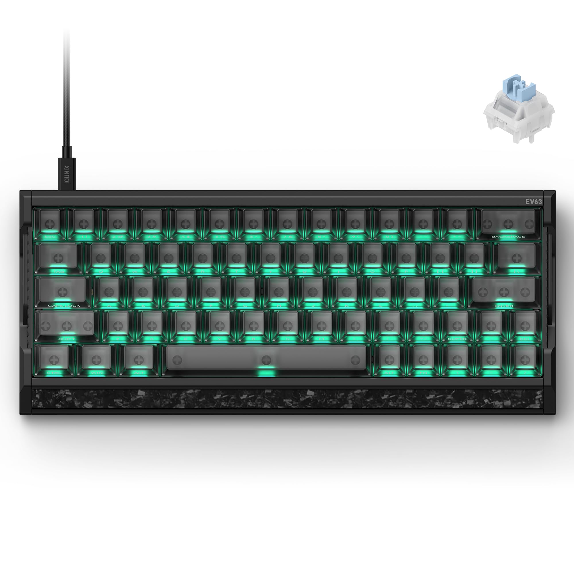 Amazon.com: IQUNIX EV63 Hall Effect Gaming Keyboard 60% | Magnetic
