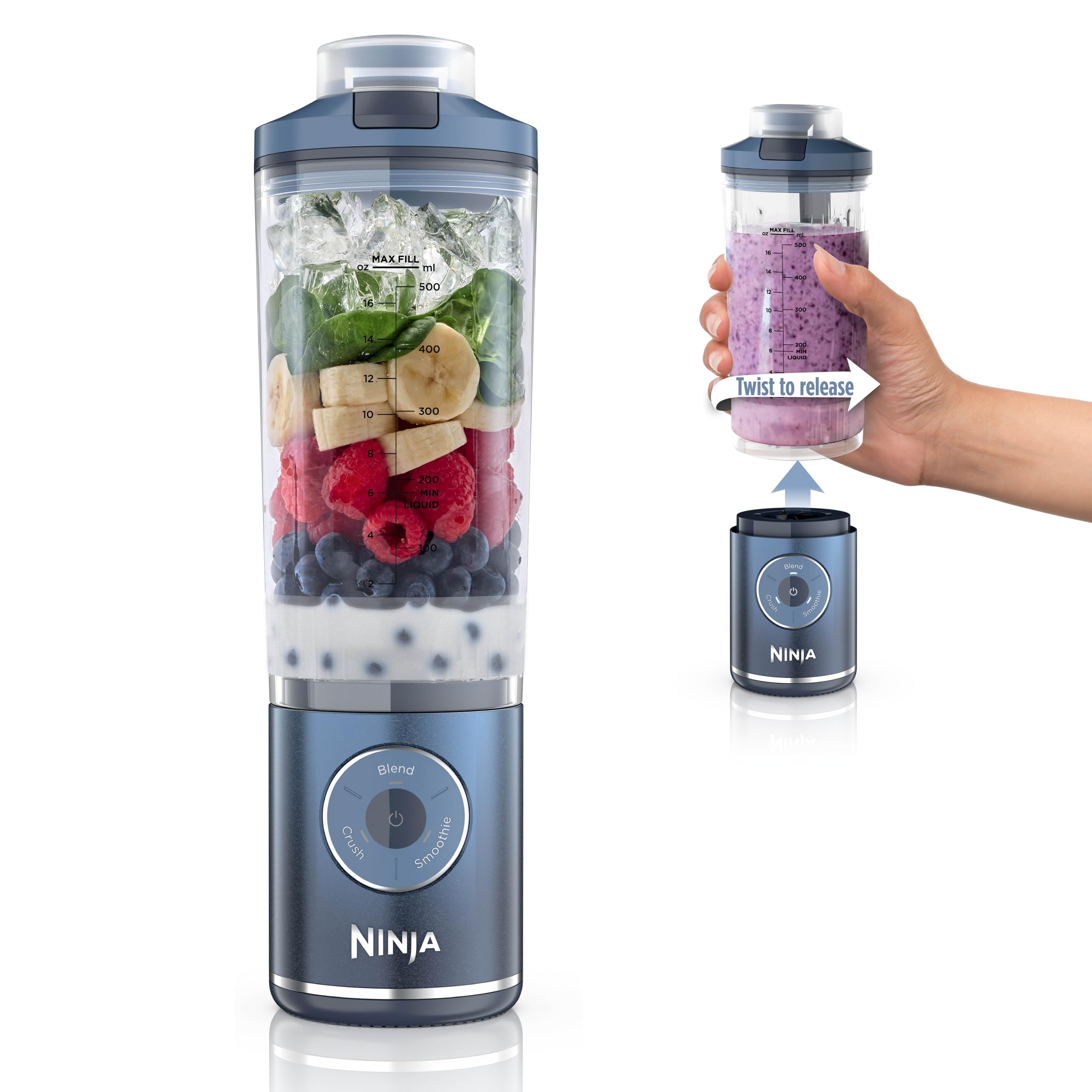 Amazon.com: Ninja Blast Max, Portable Blender + Twist & Go