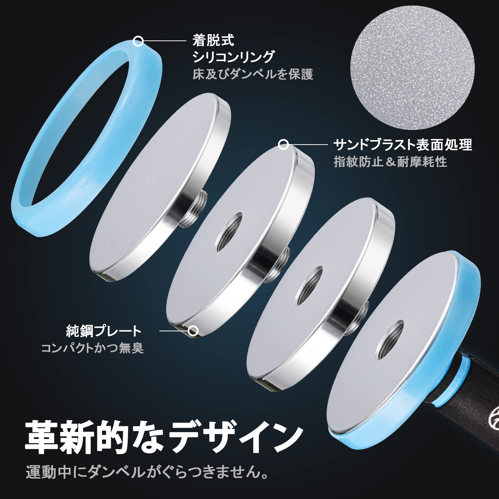 Amazon | 【公式】Northdeer ダンベル 可変式 小型 スチール製 2.5kg