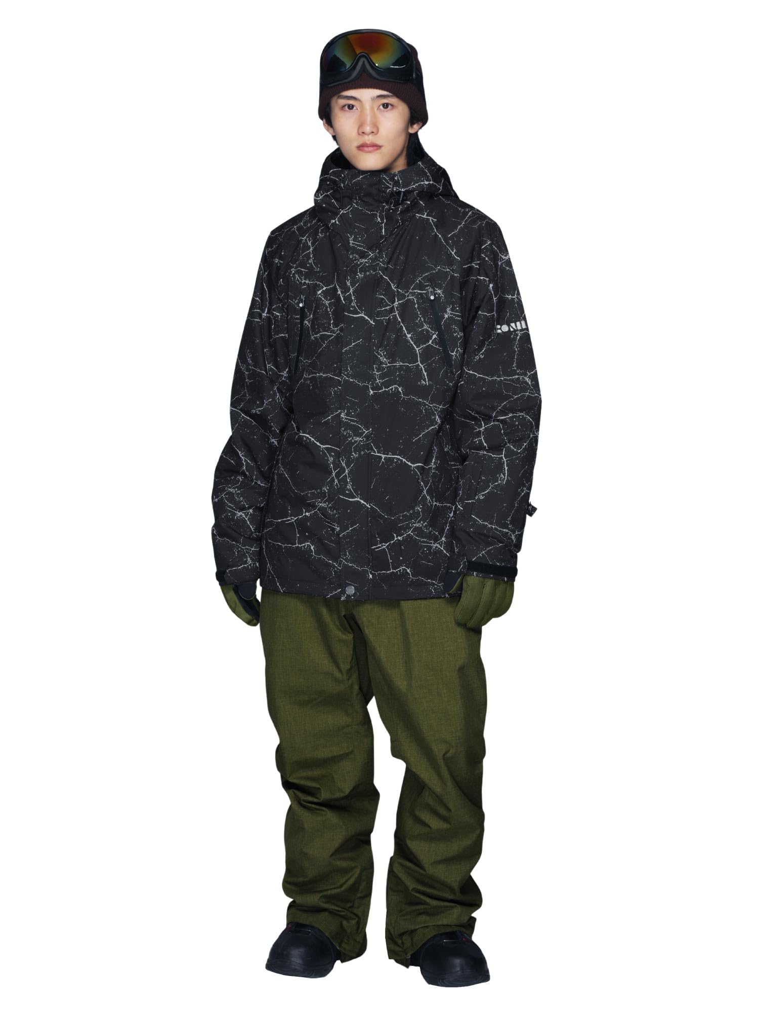 Amazon | PONTAPES(ポンタぺス) スノボウェア スキーウェア 上下セット