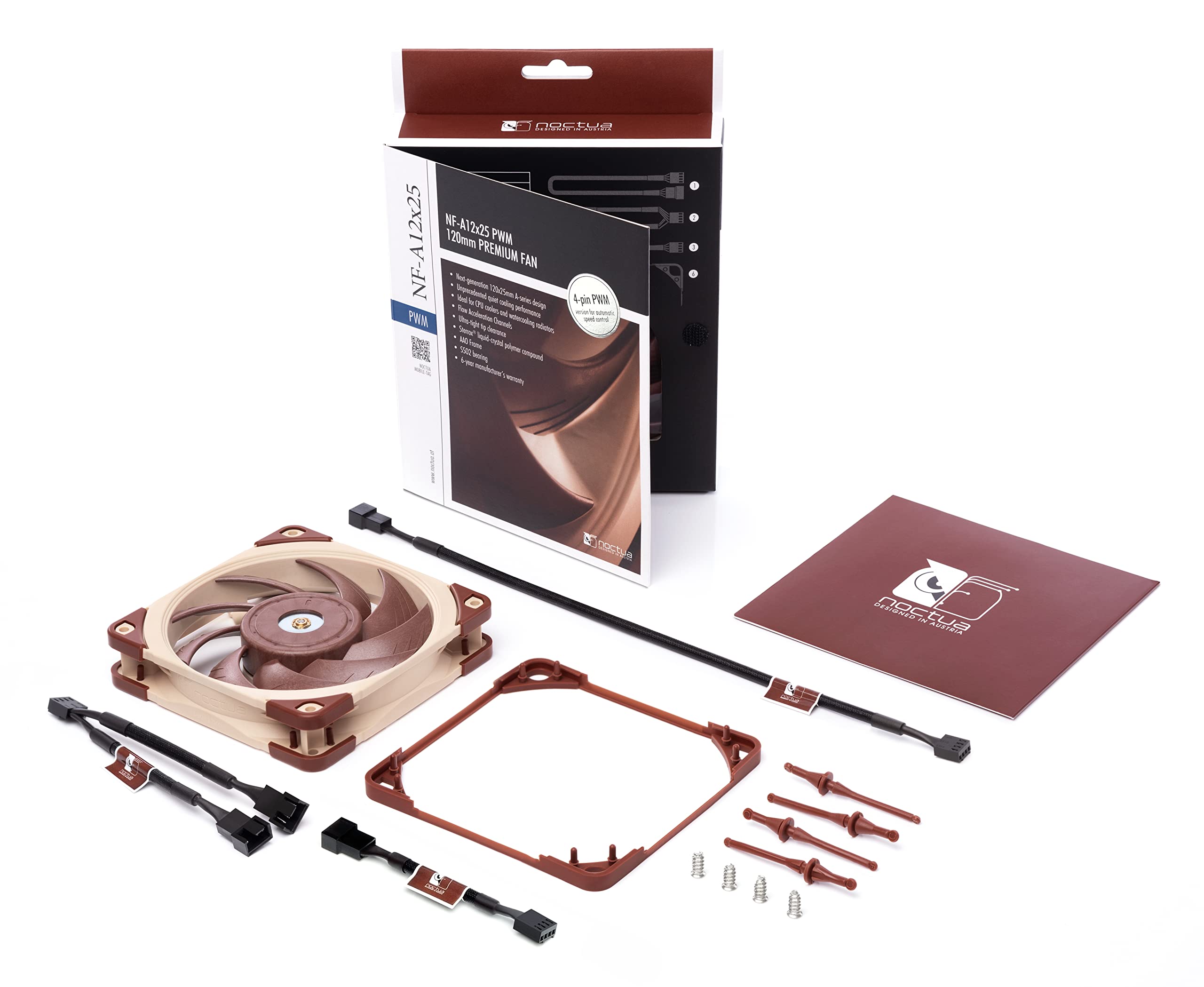 Amazon.co.jp: Noctua NF-A12x25 PWM, プレミアム 静音 ファン