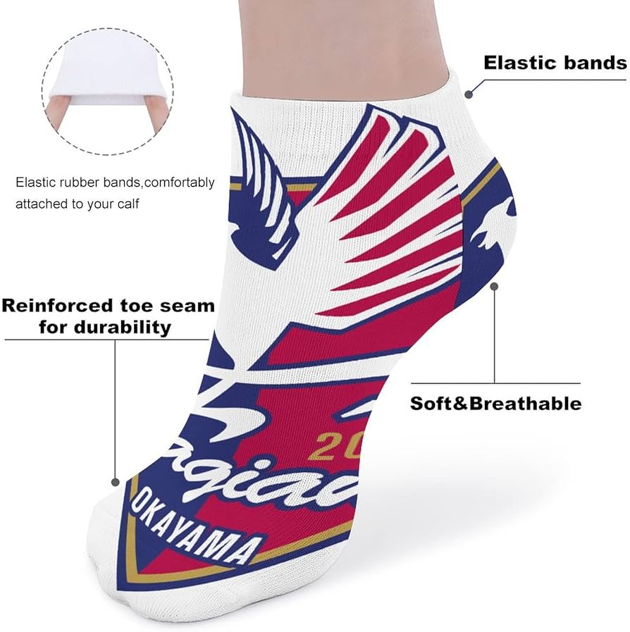 Amazon.co.jp: ファジアーノ岡山FC 靴下 スポーツソックス ショート