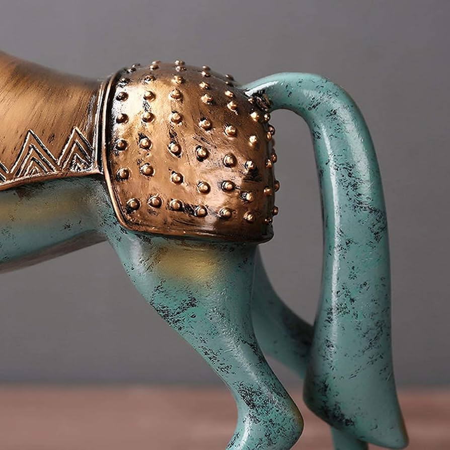 Amazon.co.jp: 置物・オブジェ 戦争馬彫刻中国唐三色艶をかけられた