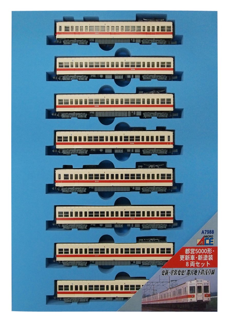 Amazon | マイクロエース Nゲージ 都営5000形・更新車・新塗装 8両