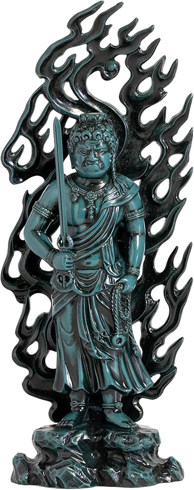 Amazon｜仏像 不動明王 21cm（青銅彩色）仏師：牧田秀雲 原型＿（酉年