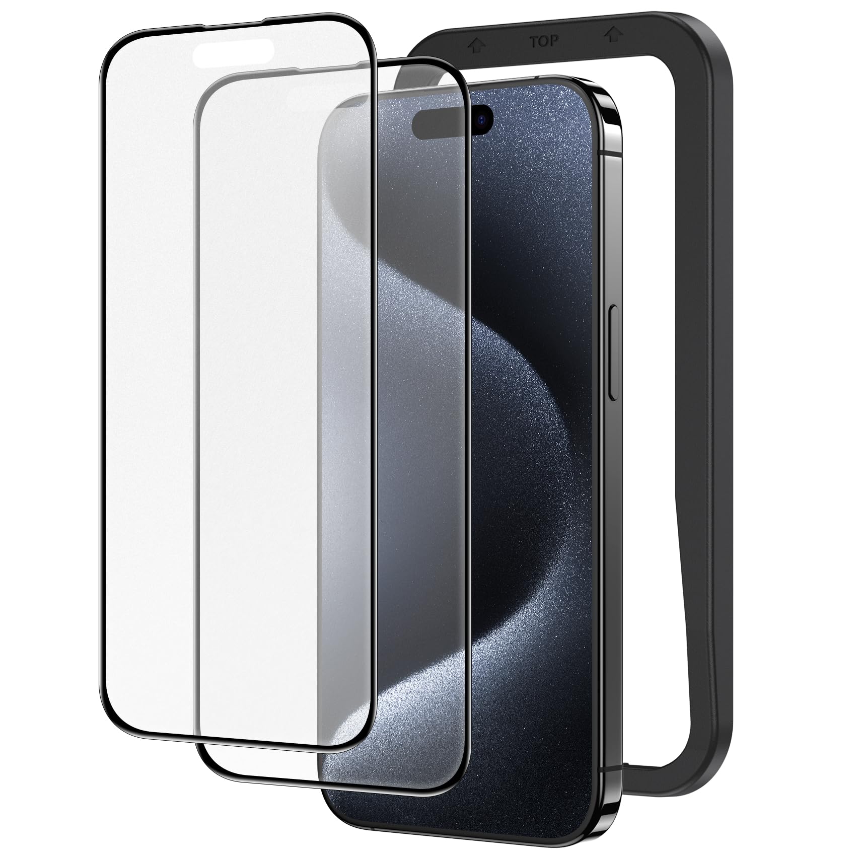 Amazon.co.jp: NIMASO アンチグレア iPhone 15 Pro Max用 ガラス