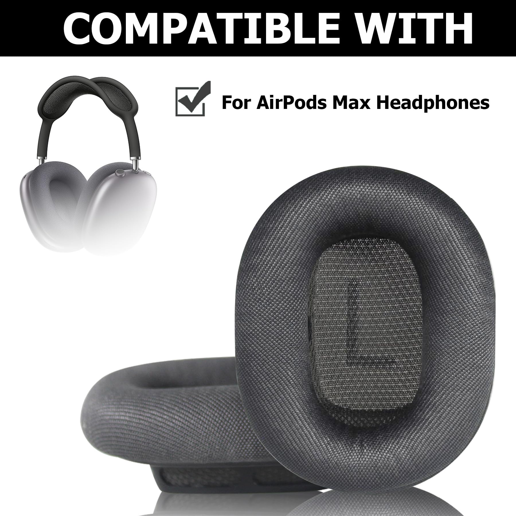 Amazon | umvowuxa 交換用イヤークッション AirPods Maxヘッドフォン用