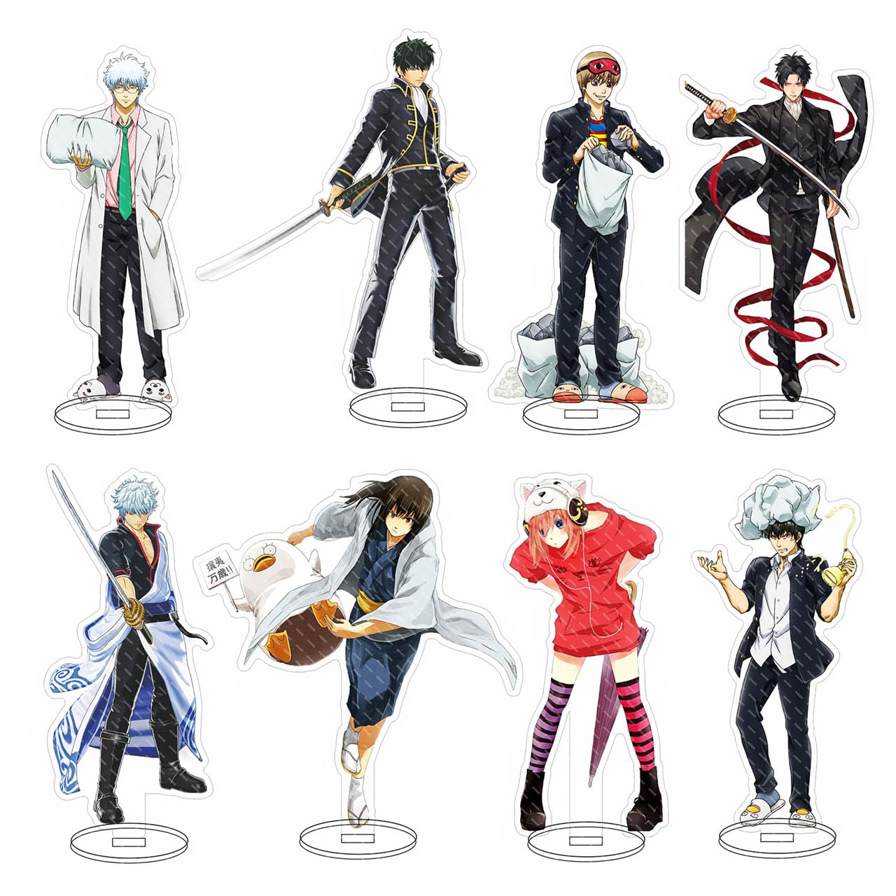 Amazon.co.jp: YIFUO 銀魂 アクリルスタンド 坂田銀時 神楽