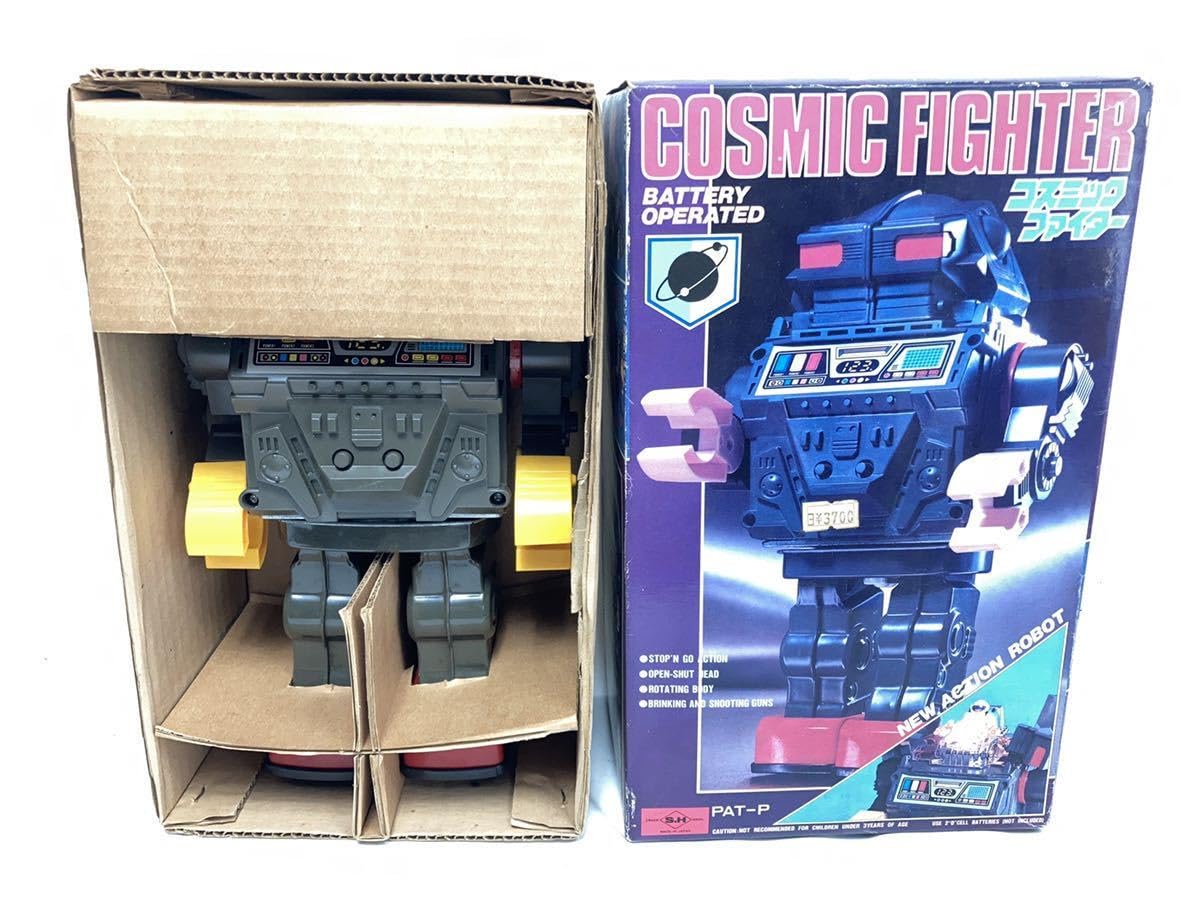 昭和レトロ 堀川玩具 コスミックファイター ブリキ ロボット 箱付