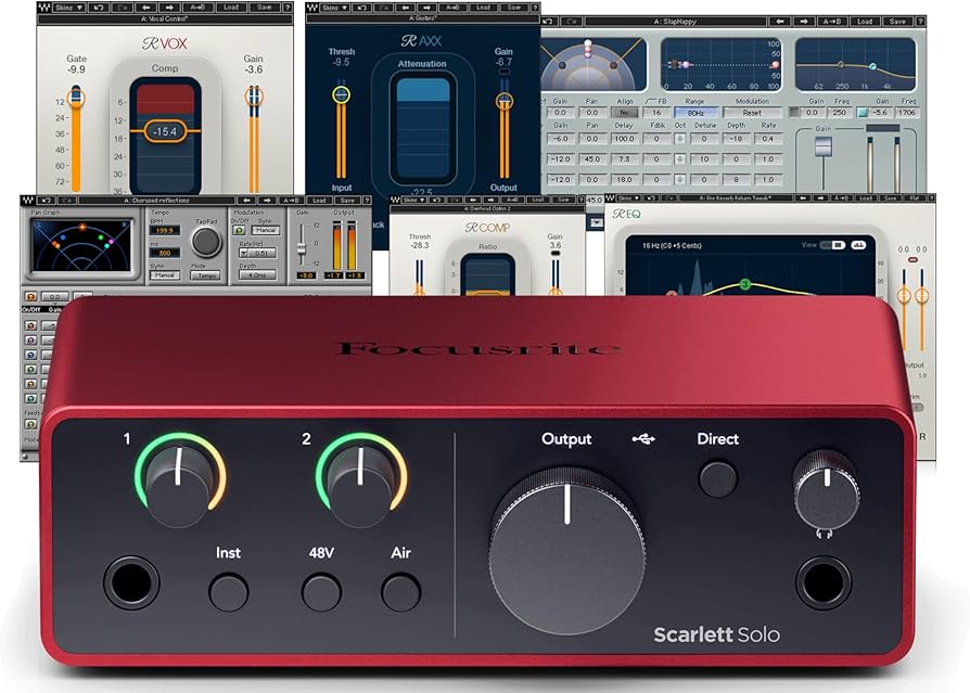 Amazon.com: AudioDeluxe Focusrite Scarlett Solo (4th Gen) USB