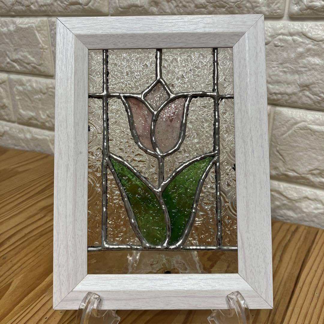 Amazon.co.jp: ピンクのチューリップ ステンドグラス : ホーム＆キッチン