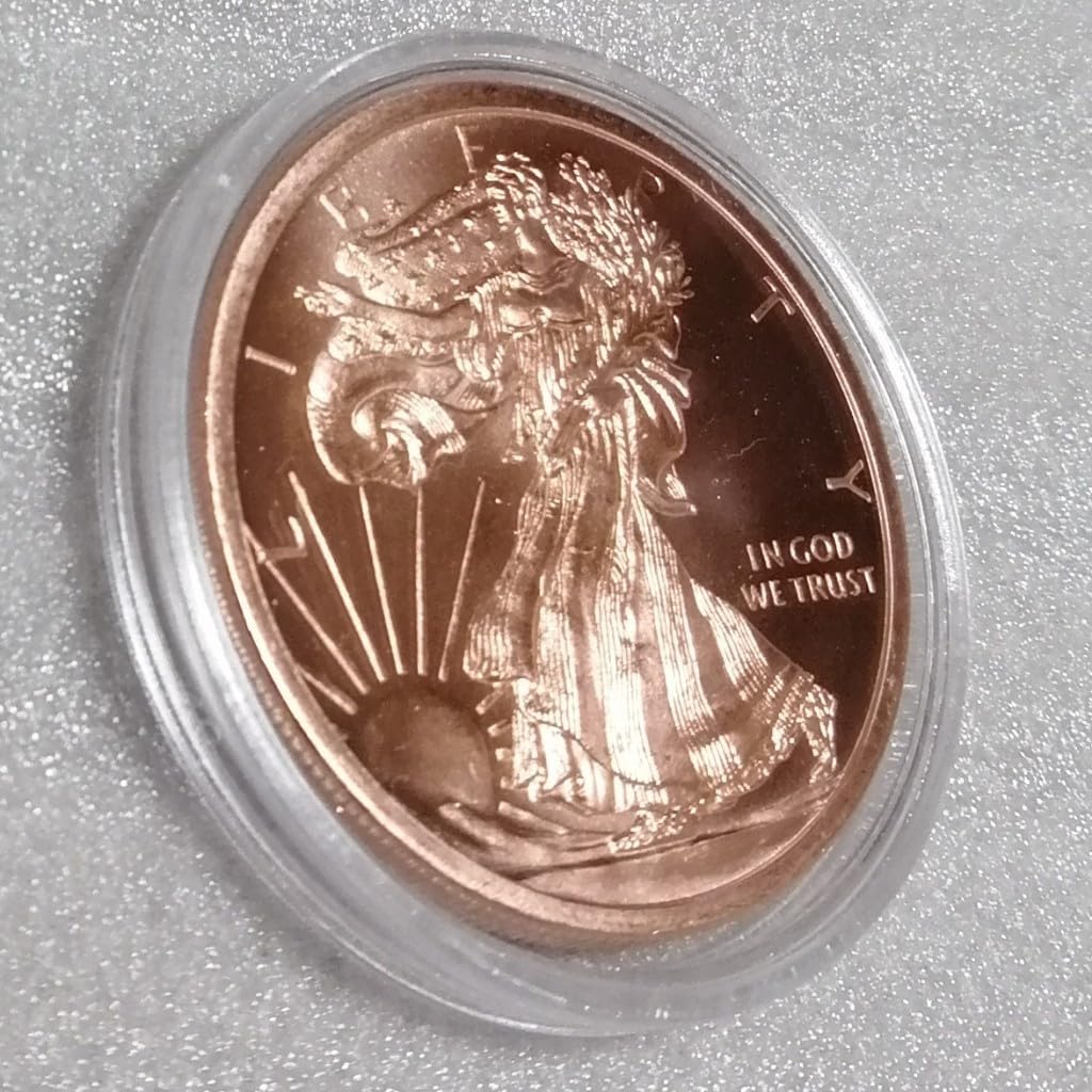 Amazon.co.jp: アメリカウォーキングリバティ銅ラウンド純銅12枚セット