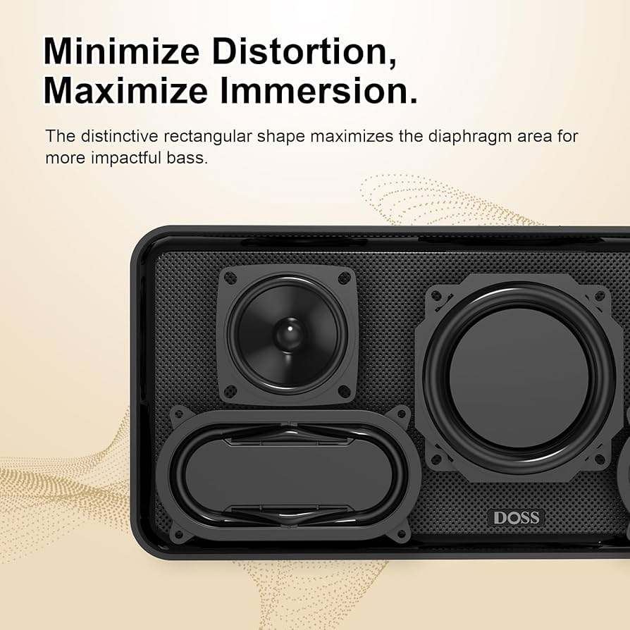 Amazon.com: DOSS SoundBox XL Bluetooth Speaker with Subwoofer, 32W