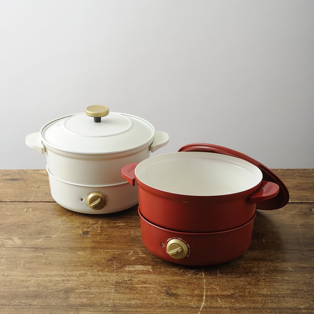 Amazon.co.jp: BRUNO グリルポット ホワイト BOE029-WH : Home & Kitchen