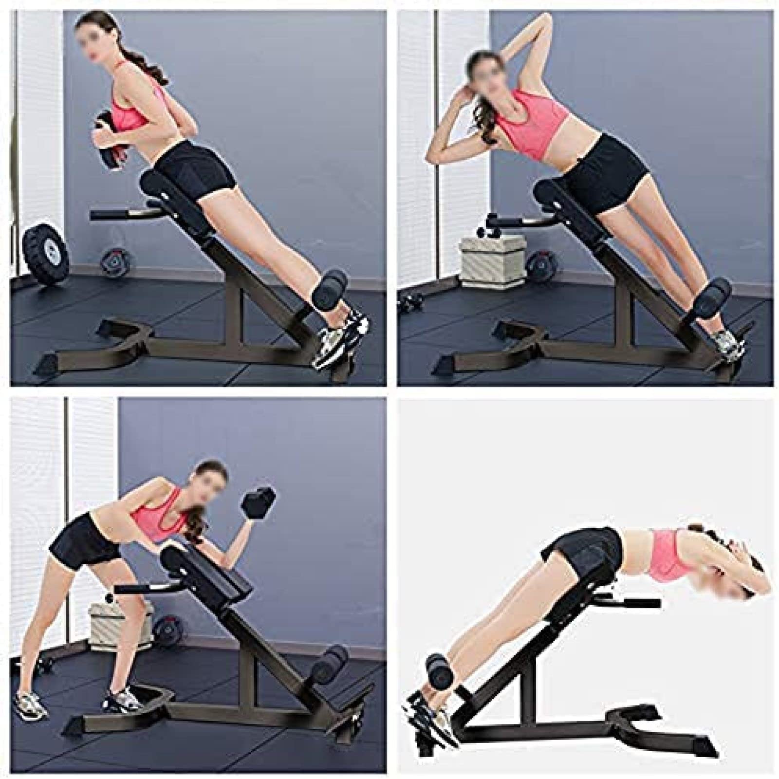 Amazon.co.jp: バックハイパーエクステンションベンチ、調節可能な