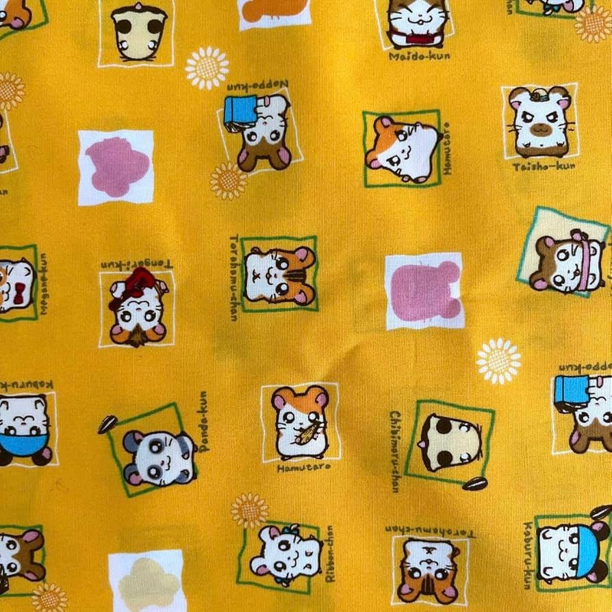 希少 レトロ とっとこハム太郎 大きなキルト生地 100×123cm 【公式通販】