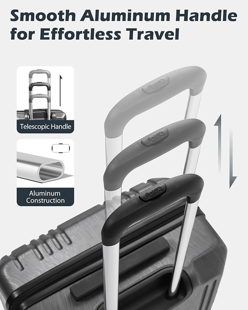 Amazon.com | Coolife Luggage PC+ABS Hardshell Suitcase with TSA