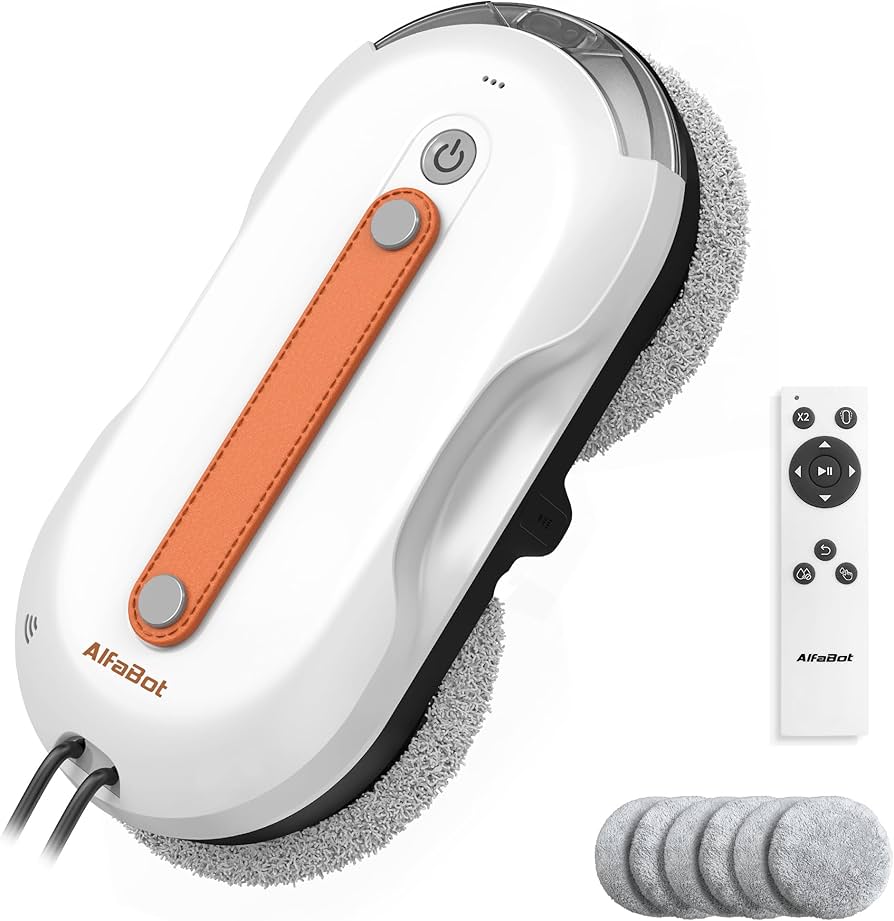 Amazon.co.jp : AlfaBot 窓拭きロボット 双方向自動スプレー 窓掃除