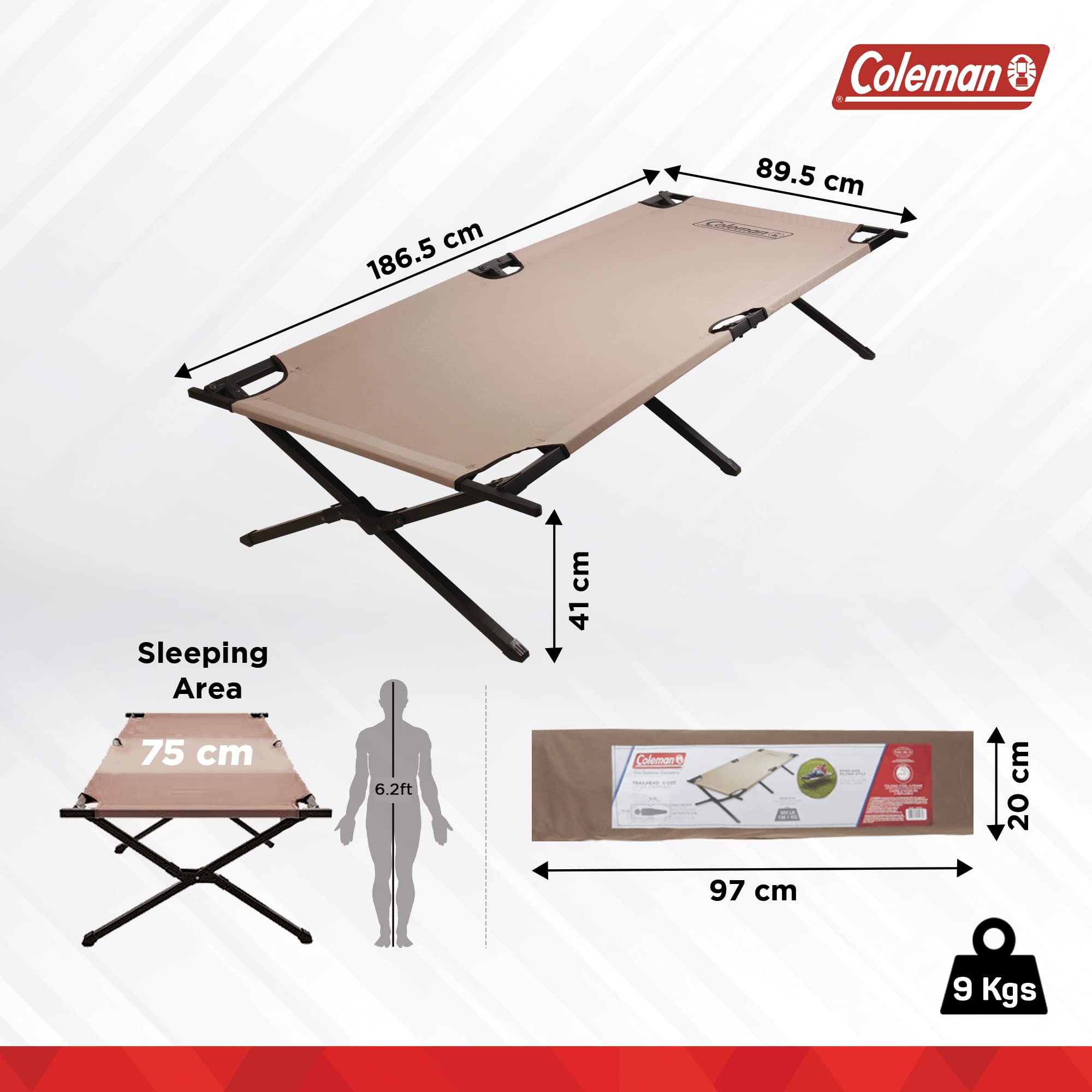 Amazon.co.jp: (コールマン)Coleman Trailhead II Cot トレイルヘッド
