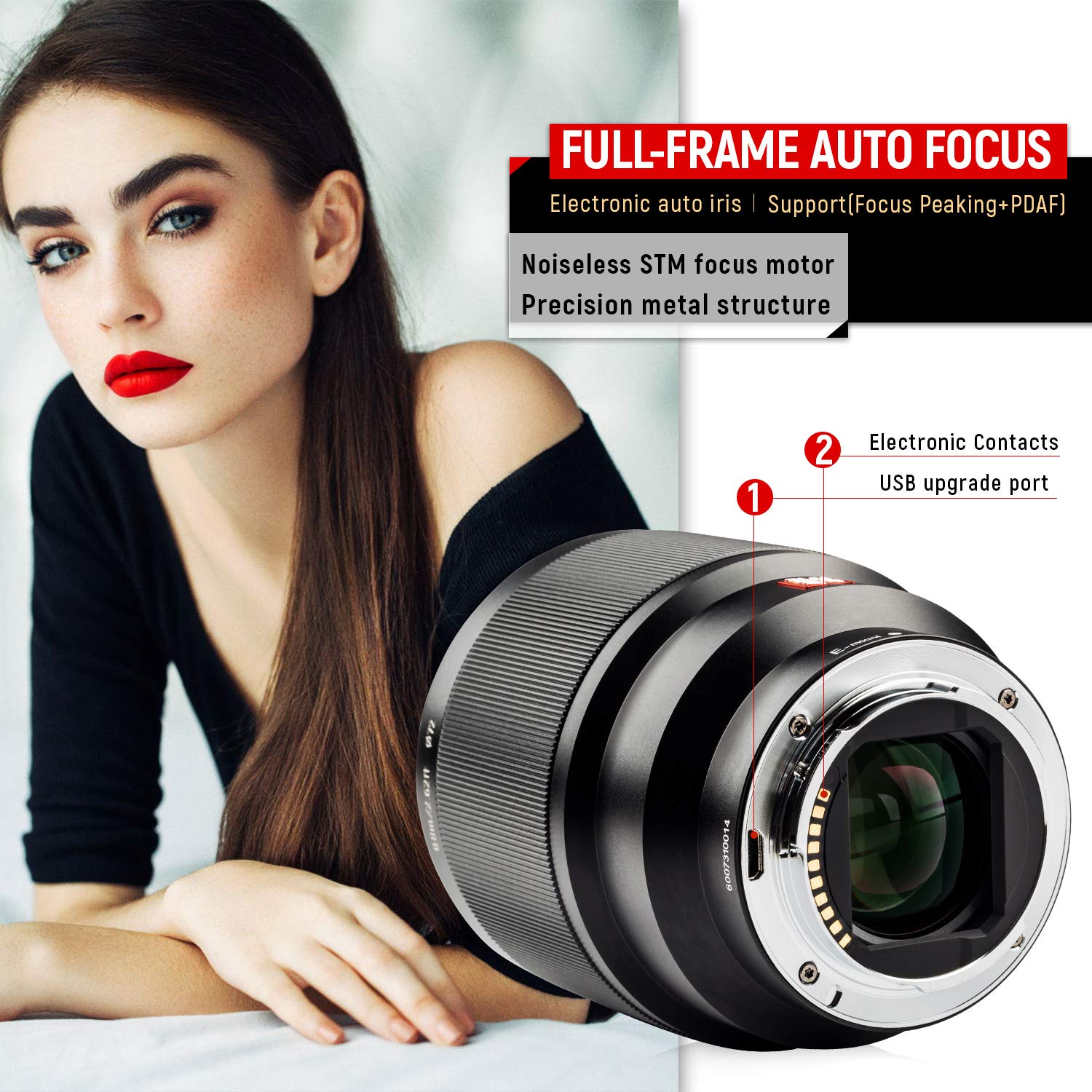 Amazon | VILTROX AF 85mm F1.8 II FE STM 単焦点レンズ 瞳AF ソニー E